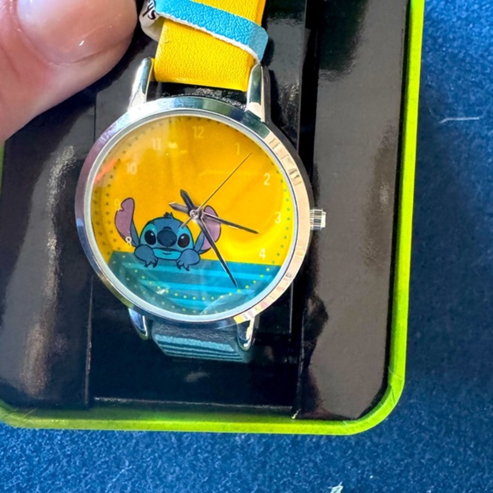 Colorful Stitch Watch with Yellow and Blue Strap- FUN FASHION! Practical too💛💙
